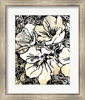 Framed BW Floral No. 14