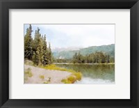 Framed Mountain Lakeshore No. 4