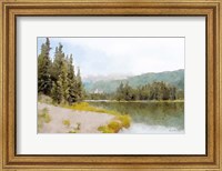 Framed Mountain Lakeshore No. 4