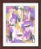 Framed Purple Abstract
