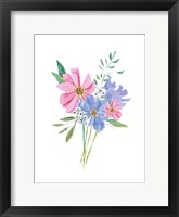 Pastel Floral Framed Print