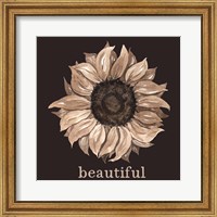 Framed Beautiful Sunflower