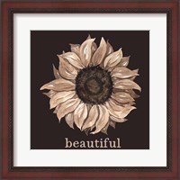 Framed Beautiful Sunflower