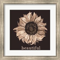 Framed Beautiful Sunflower