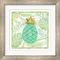 Framed 'Tropical Pineapple II' border=
