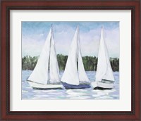 Framed White Sails