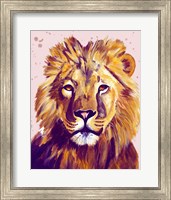 Framed Lion Face