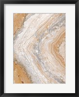 Cool Earth Marble Abstract Framed Print