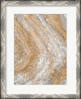Framed Cool Earth Marble Abstract II