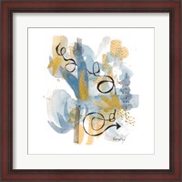 Framed Dreaming In Gold And Blue II