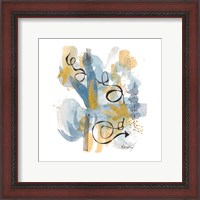 Framed Dreaming In Gold And Blue II