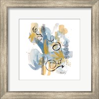 Framed Dreaming In Gold And Blue II