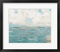 Framed Coastal Teal Ocean