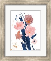 Framed Watercolor Pink Poppies II