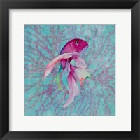 Fish On Coral I Framed Print