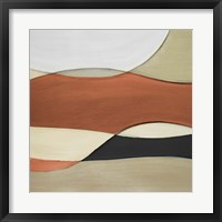 Coalescence Neutral Square IV Framed Print