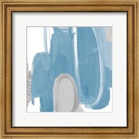 Framed 'Catching The Tempo Blue I' border=