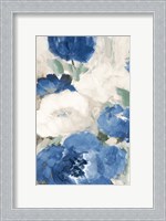 Framed Blue Flower Power I