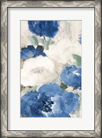Framed Blue Flower Power I