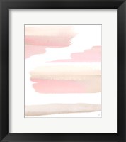 Framed Blush Pasture Abstract