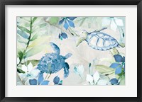 Framed Watercolor Sea Turtles