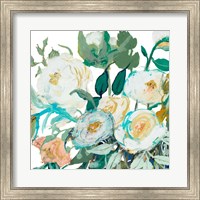 Framed White Roses