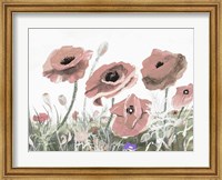 Framed Victory Pink Poppies II