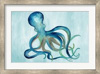 Framed Watercolor Octopus