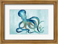 Framed Watercolor Octopus