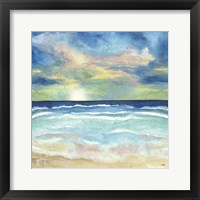 Framed Ocean Tones I