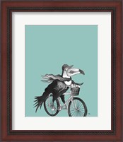 Framed 'What a Wild Ride on Teal II' border=
