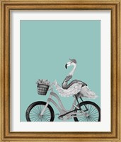 Framed 'What A Wild Ride On Teal I' border=
