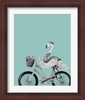 Framed 'What A Wild Ride On Teal I' border=