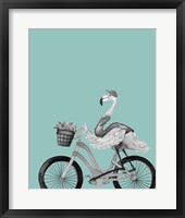 What A Wild Ride On Teal I Framed Print