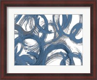 Framed Blue and Gray Strokes