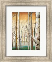 Framed Gold Birch Forest II