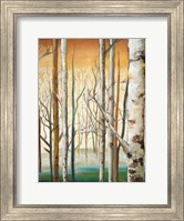 Framed Gold Birch Forest II