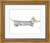 Framed Fashion Puppy on White II