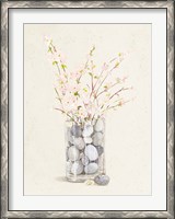 Framed Spring Vase With Pebbles
