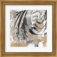Framed Zebra Striped Abstract