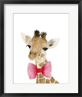 Framed Giraffe With Bow