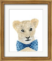 Framed Lion With Bow Tie