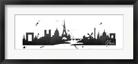 Framed Paris Skyline