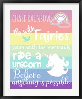 Framed Chase Rainbows