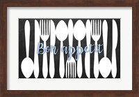 Framed Bon Appetit Silverware