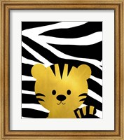 Framed Gold Baby Tiger