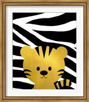 Framed Gold Baby Tiger
