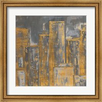 Framed Gold City Eclipse Square I