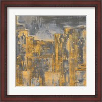 Framed Gold City Eclipse Square II