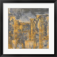 Framed 'Gold City Eclipse Square II' border=